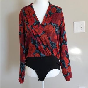 Zara deep-v bodysuit